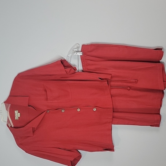 Tommy Bahama Silk Short Set 2pc Crop Camp Shirt Medium / Large